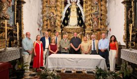 Visita de Luis Rizo a la Hermandad de la Soledad